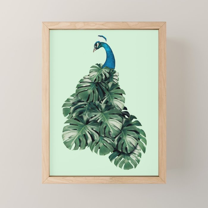 MONSTERA BIRD Mini Art Print Gallery Image 1