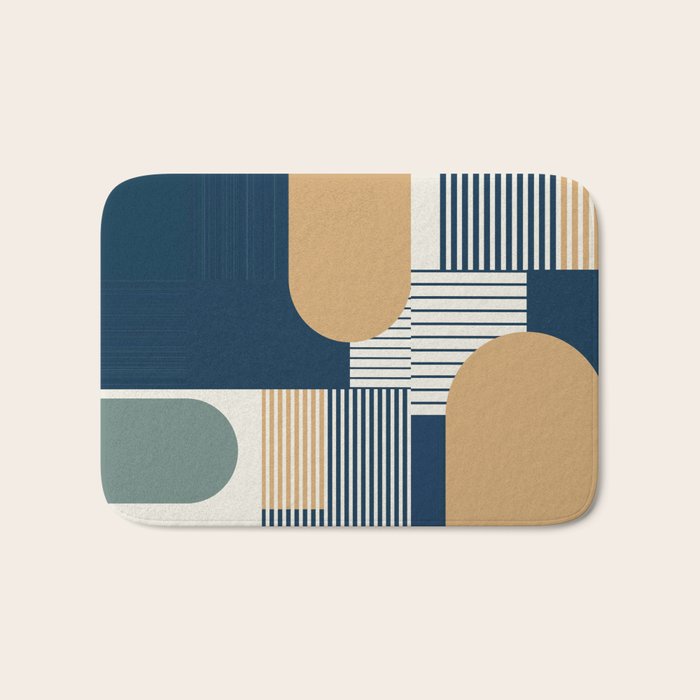 Cool Color Pallette Pattern Bath Mat Gallery Image 1
