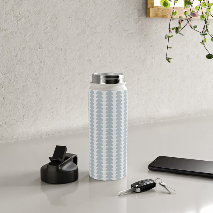 Maude Pattern - Natural Blue Water Bottle Gallery Image 4