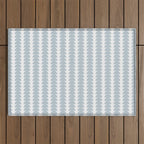 Maude Pattern - Natural Blue Outdoor Rug Gallery Image 1