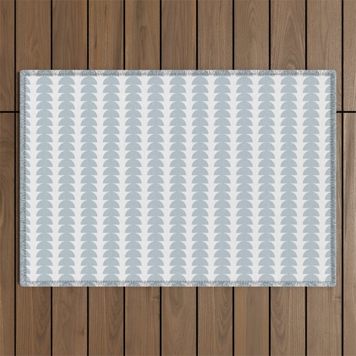 Maude Pattern - Natural Blue Outdoor Rug Gallery Image 1