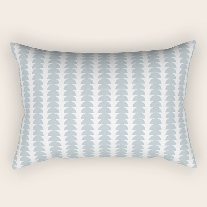 Maude Pattern - Natural Blue Rectangular Pillow Gallery Image 2