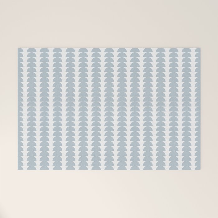 Maude Pattern - Natural Blue Welcome Mat Gallery Image 1