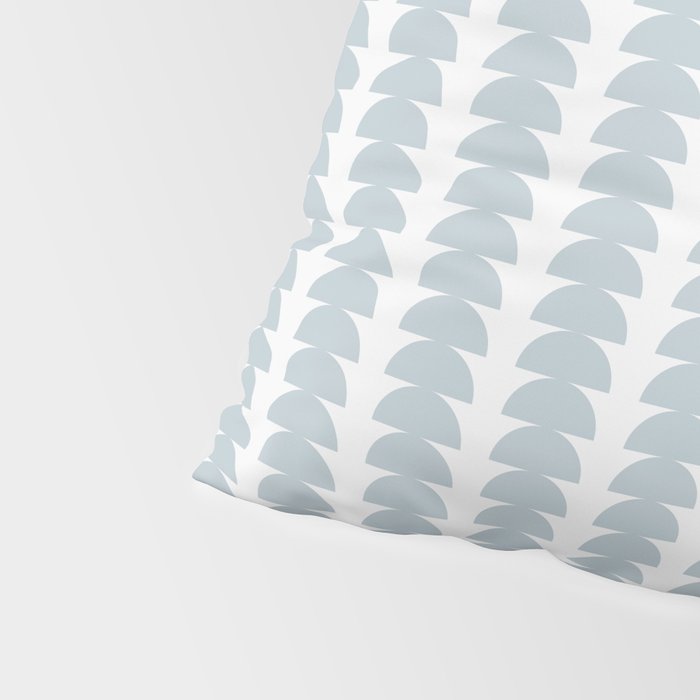 Maude Pattern - Natural Blue Pillow Sham Gallery Image 4