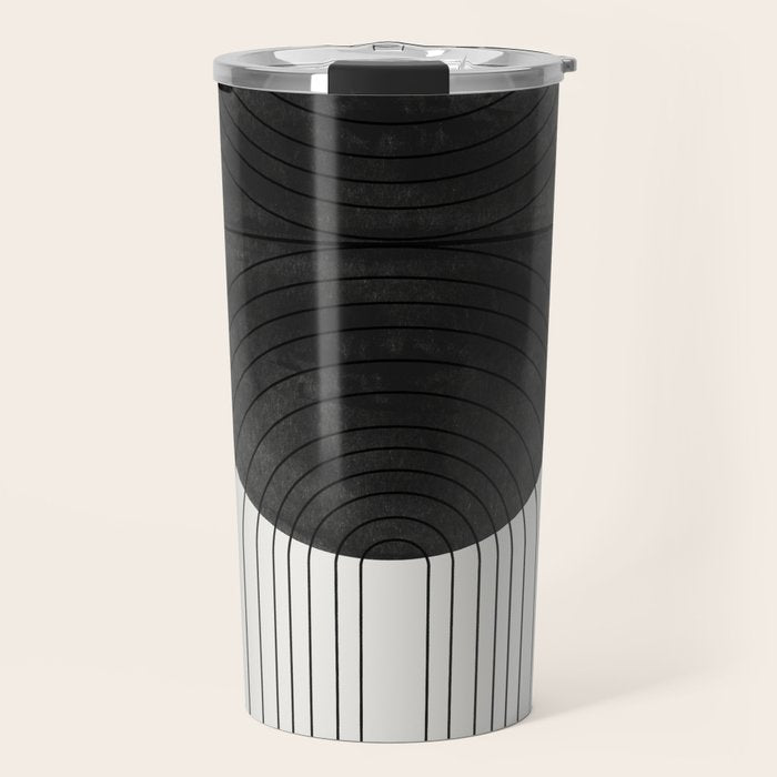 Line Art and Circle Travel Mug Gallery Image 1
