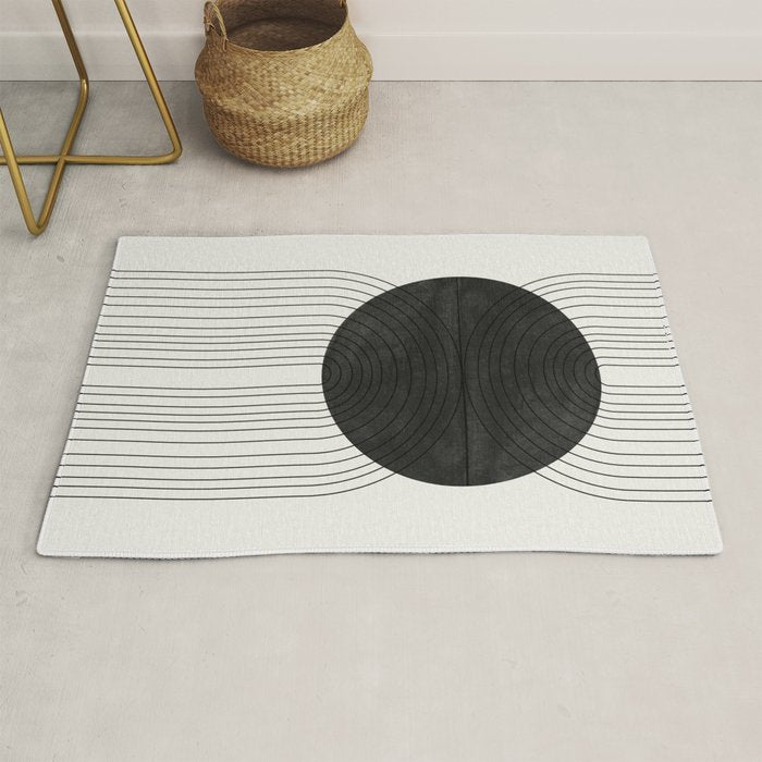 Line Art and Circle Rug Gallery Image 1