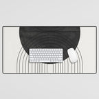 Line Art and Circle Desk Mat Gallery Image 1