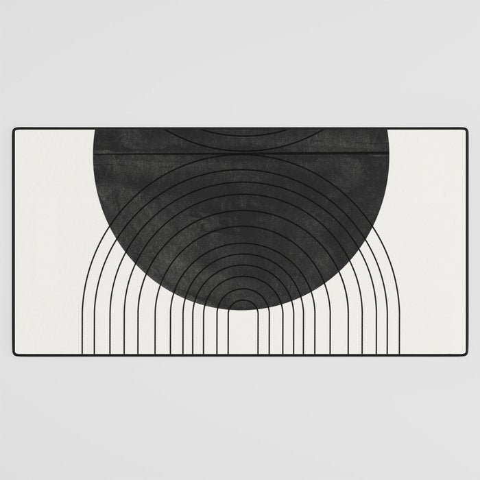 Line Art and Circle Desk Mat Gallery Image 3