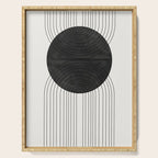 Line Art and Circle Serving Tray Gallery Image 1
