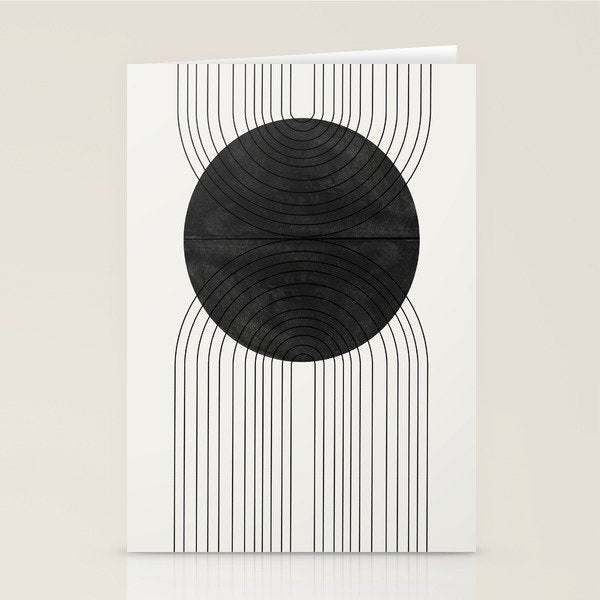 Line Art and Circle Stationery Card Gallery Image 2