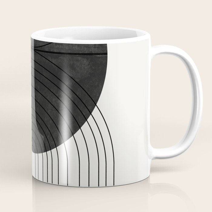 Line Art and Circle Coffee Mug Gallery Image 1