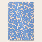 Cream Festive Bows On Blue Cutting Board Gallery Image 1