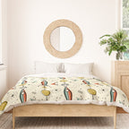Atomic Kitty Rockets ©studioxtine Duvet Cover Gallery Image 3