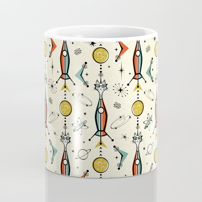 Atomic Kitty Rockets ©studioxtine Coffee Mug Gallery Image 4