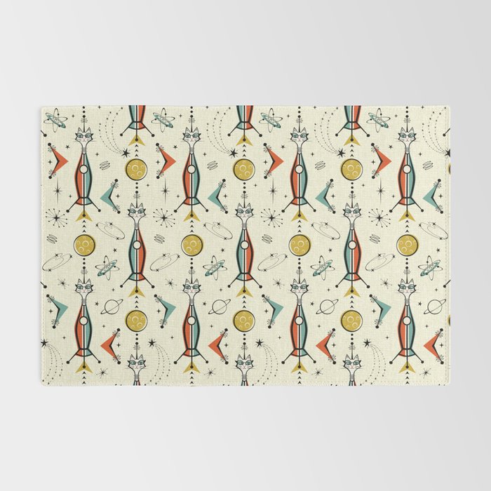 Atomic Kitty Rockets ©studioxtine Rug Gallery Image 2