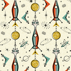 Atomic Kitty Rockets ©studioxtine Coffee Mug Gallery Image 2