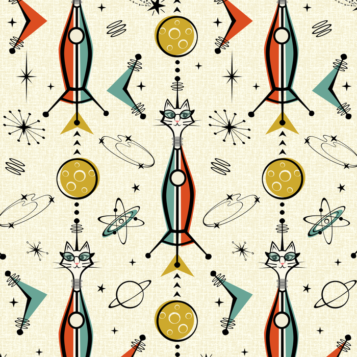 Atomic Kitty Rockets ©studioxtine Coffee Mug Gallery Image 2