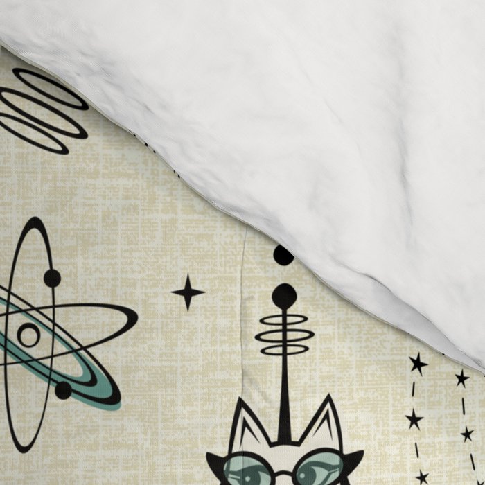 Atomic Kitty Rockets ©studioxtine Comforter Gallery Image 4