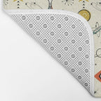 Atomic Kitty Rockets ©studioxtine Bath Mat Gallery Image 2