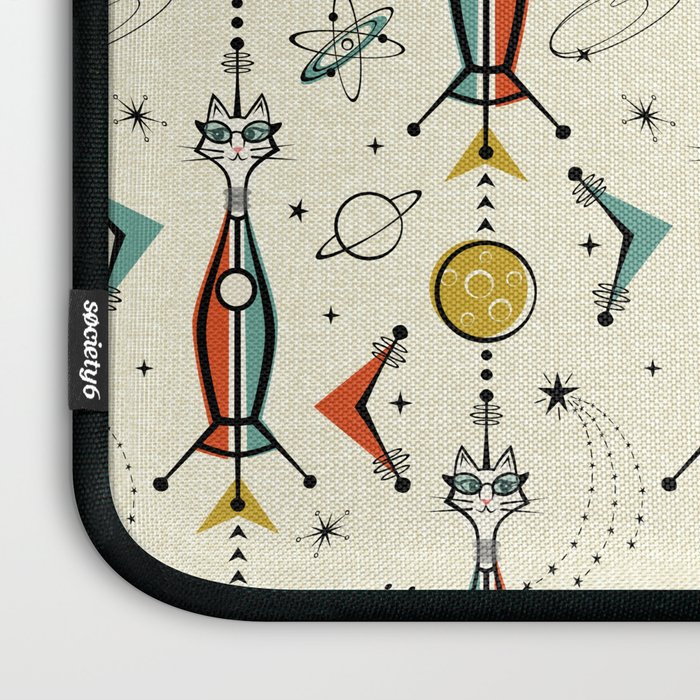 Atomic Kitty Rockets ©studioxtine Laptop Sleeve Gallery Image 3