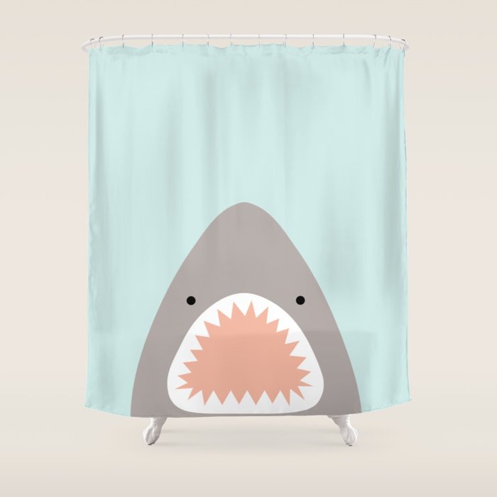 shark attack Shower Curtain Gallery Image 1