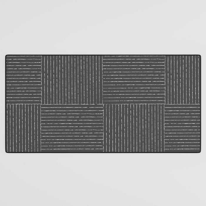 Lines III (Dark Gray) Desk Mat Gallery Image 3