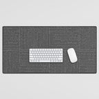 Lines III (Dark Gray) Desk Mat Gallery Image 1