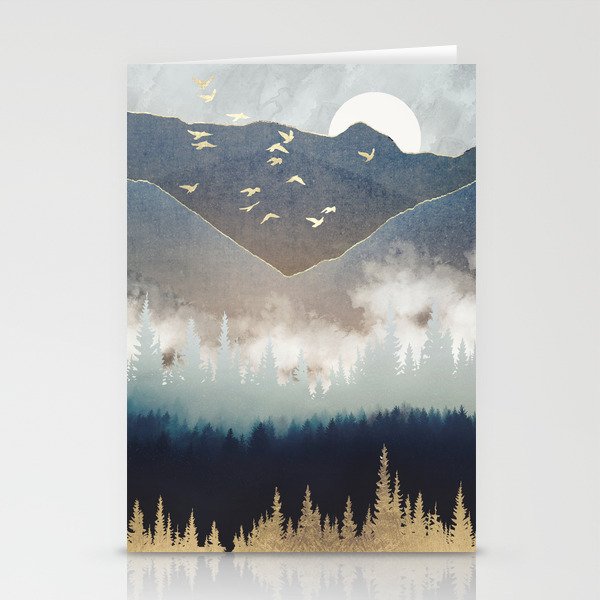 Blue Mountain Mist Stationery Card Gallery Image 1