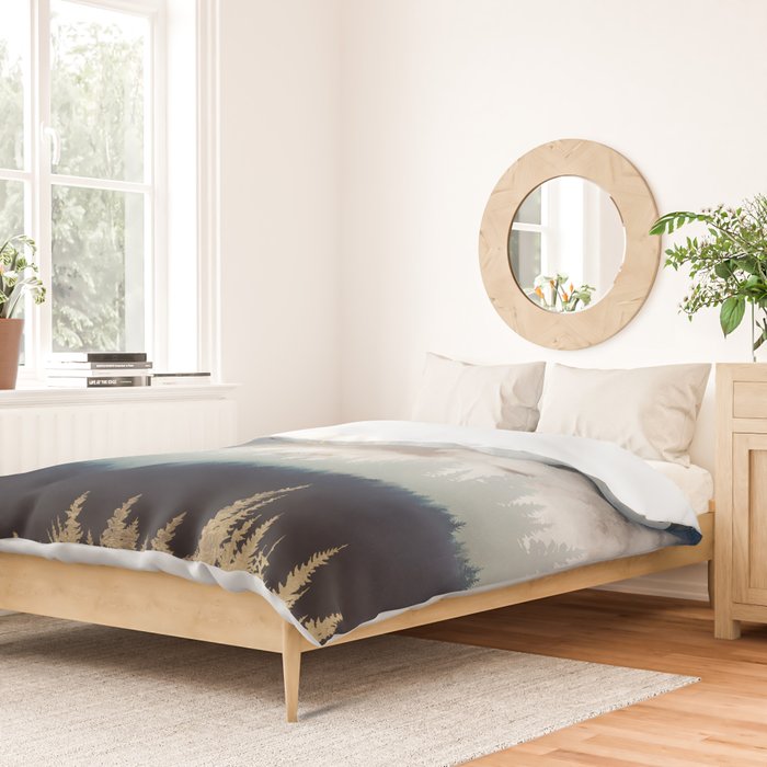 Blue Mountain Mist Duvet Cover Gallery Image 2