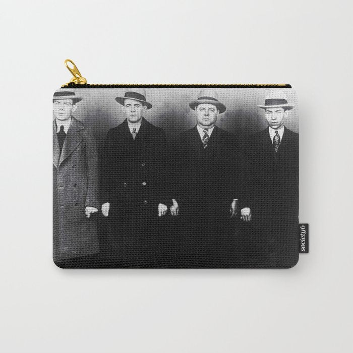 The Syndicate - 'Lucky' Luciano & New York gangsters Ed Diamond, Jack Diamond, & Fatty Walsh black and white photography / photographs Carry All Pouch Gallery Image 1