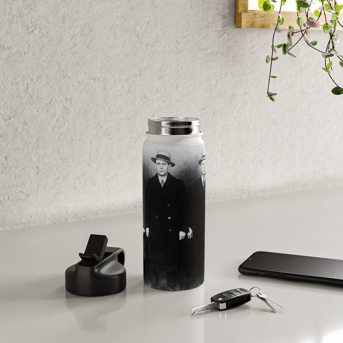The Syndicate - 'Lucky' Luciano & New York gangsters Ed Diamond, Jack Diamond, & Fatty Walsh black and white photography / photographs Water Bottle Gallery Image 4