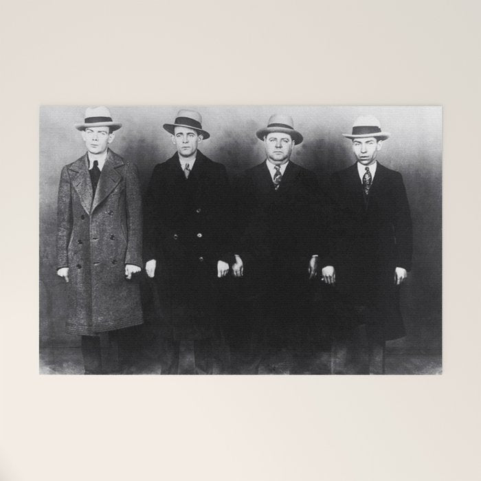 The Syndicate - 'Lucky' Luciano & New York gangsters Ed Diamond, Jack Diamond, & Fatty Walsh black and white photography / photographs Welcome Mat Gallery Image 1