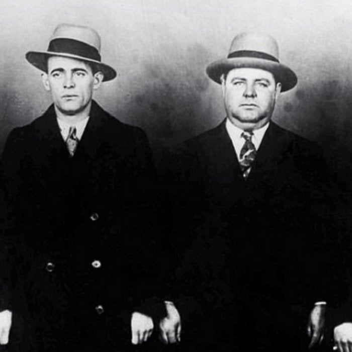 The Syndicate - 'Lucky' Luciano & New York gangsters Ed Diamond, Jack Diamond, & Fatty Walsh black and white photography / photographs Coffee Mug Gallery Image 2
