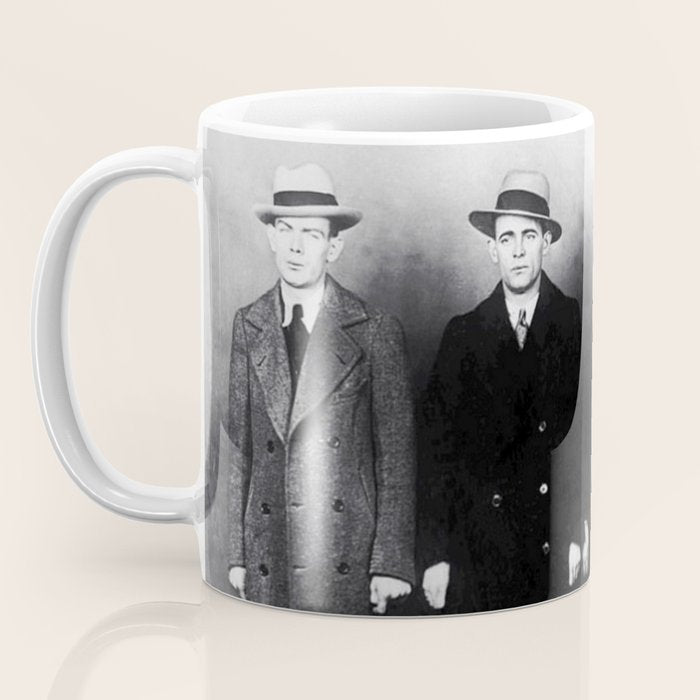 The Syndicate - 'Lucky' Luciano & New York gangsters Ed Diamond, Jack Diamond, & Fatty Walsh black and white photography / photographs Coffee Mug Gallery Image 3