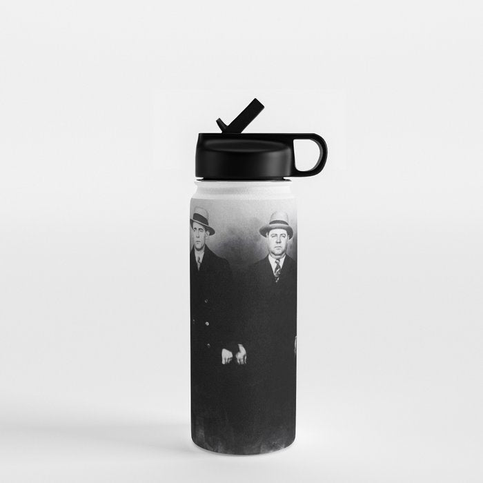 The Syndicate - 'Lucky' Luciano & New York gangsters Ed Diamond, Jack Diamond, & Fatty Walsh black and white photography / photographs Water Bottle Gallery Image 1