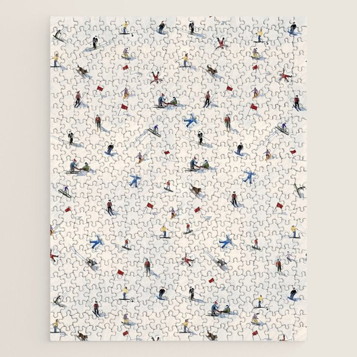 Les Skieurs Jigsaw Puzzle Gallery Image 1