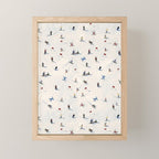 Les Skieurs Mini Art Print Gallery Image 1