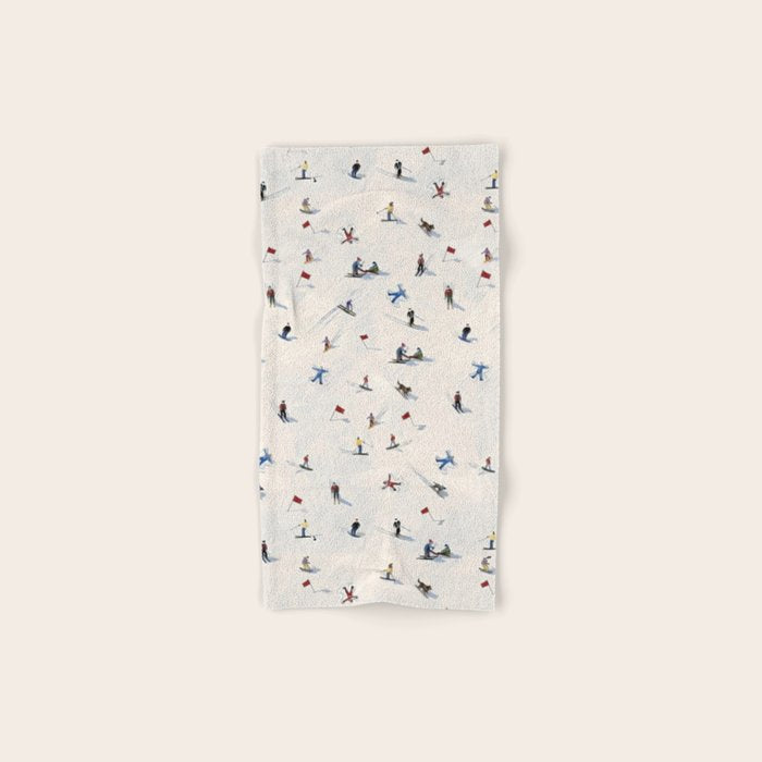 Les Skieurs Bath Towel Gallery Image 1