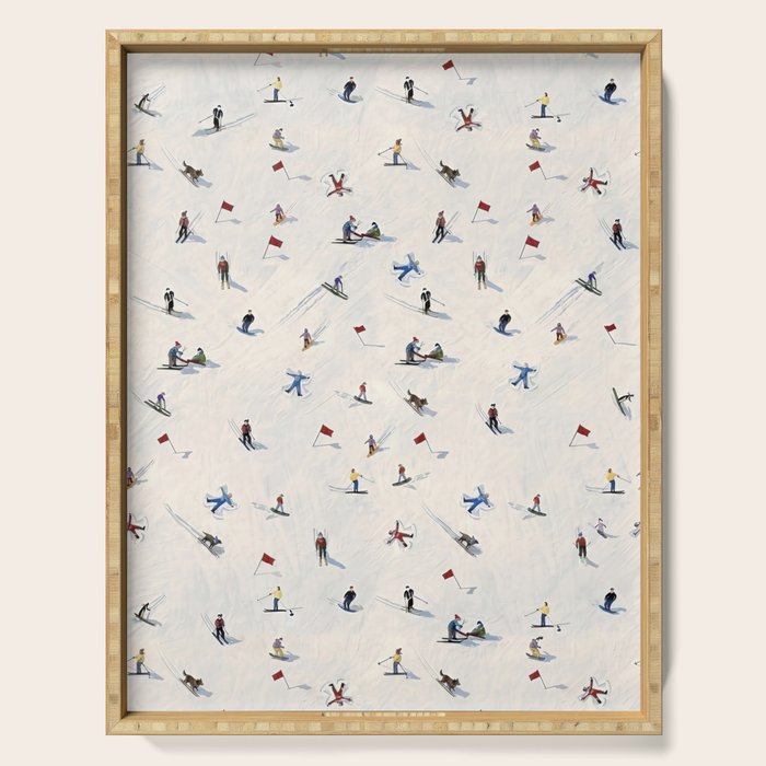 Les Skieurs Serving Tray Gallery Image 1