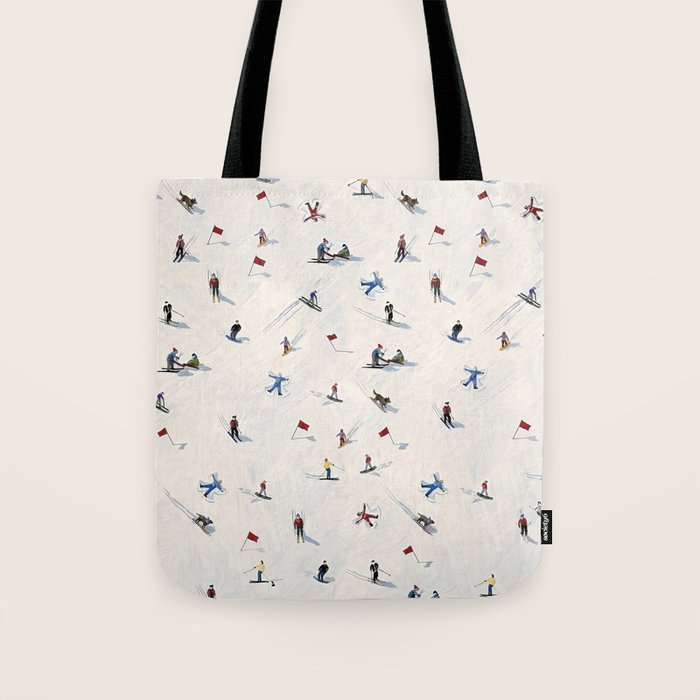 Les Skieurs Tote Bag Gallery Image 1