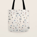 Les Skieurs Tote Bag Gallery Image 1