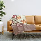 Bloom in Form 1 Throw Blanket Gallery Image 1