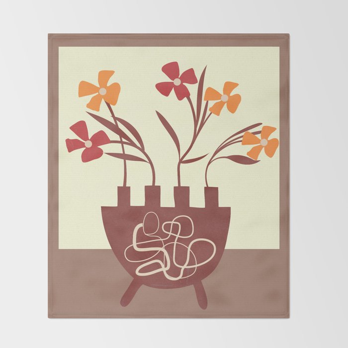 Bloom in Form 1 Throw Blanket Gallery Image 2