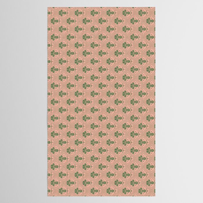 Bachelor Button Boutonniere Peach Green Tablecloth Gallery Image 2