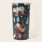 Slothy Holidays Travel Mug Gallery Image 1