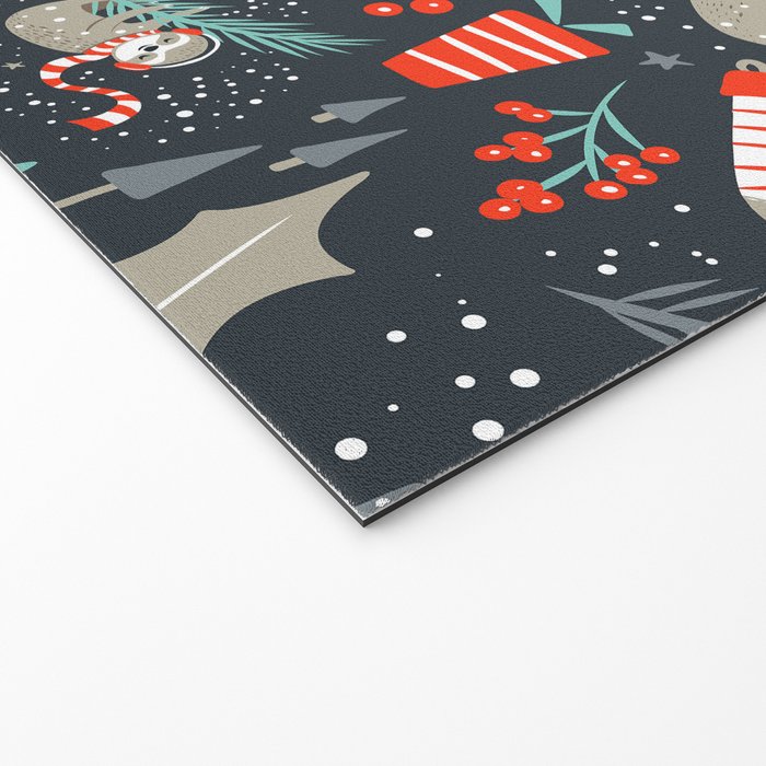 Slothy Holidays Welcome Mat Gallery Image 2