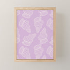 Conch Shell on Lavender Mini Art Print Gallery Image 1