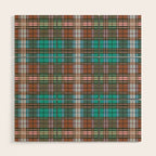 Earthy Tartan Elegance Wood Wall Art Gallery Image 1