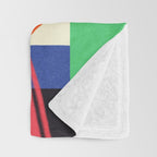 Modern Abstract Shape 01 Throw Blanket Gallery Image 3