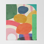 Modern Abstract Shape 01 Throw Blanket Gallery Image 2